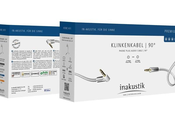 EAN 4001985511983 - Inakustik 004104015 cable de audio 1,5 m 3,5mm Plata, Blanco imagen 2