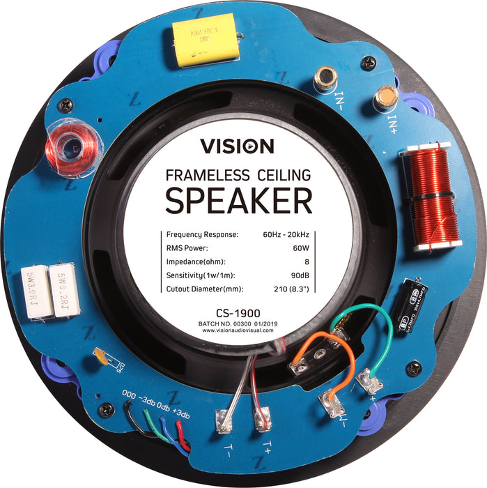 EAN 4815044000000 - Vision CS-1900 altavoz De 1 vía Negro, Blanco, Amarillo Alámbrico 60 W imagen 3