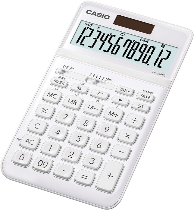 EAN 4549526612534 - Casio JW-200SC calculadora Escritorio Calculadora básica Blanco imagen 1