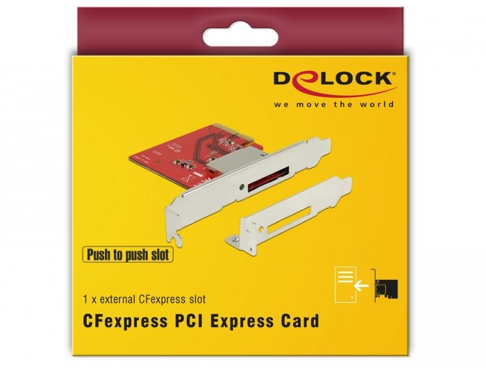EAN 4043619917488 - DeLOCK 91748 lector de tarjeta PCI Express Interno Metálico, Rojo imagen 3