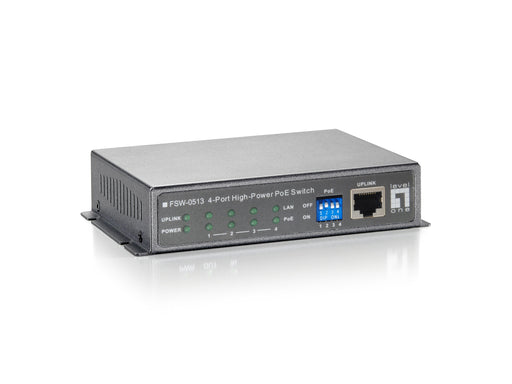 EAN 4015867154564 - LevelOne FSW-0513 switch Fast Ethernet (10/100) Energía sobre Ethernet (PoE) Negro, Gris imagen 1