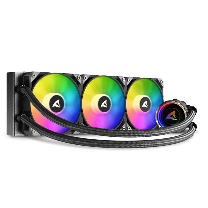 EAN 4044951038015 - Sharkoon S90 RGB Carcasa del ordenador, Procesador Sistema de refrigeración líquida todo en uno 12 cm Neg imagen 6