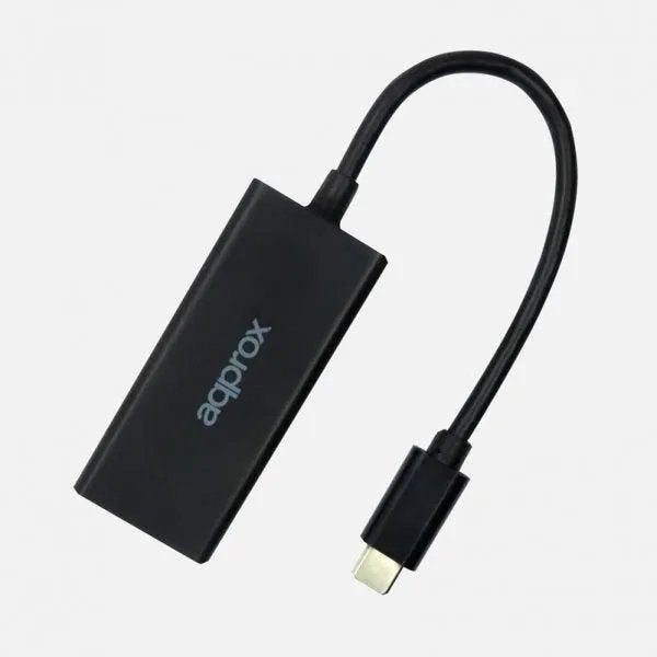 EAN 8435099528807 - Approx APPC43 cambiador de género para cable USB Type-C RJ-45 Negro imagen 2