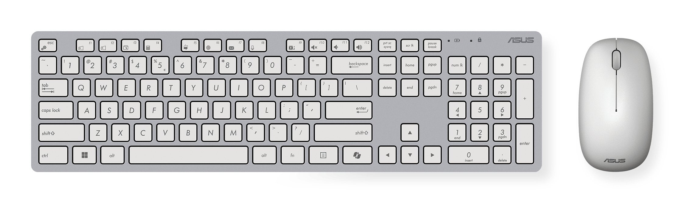 EAN 4711387538548 - ASUS W5000 teclado Ratón incluido Oficina RF inalámbrico Blanco imagen 1