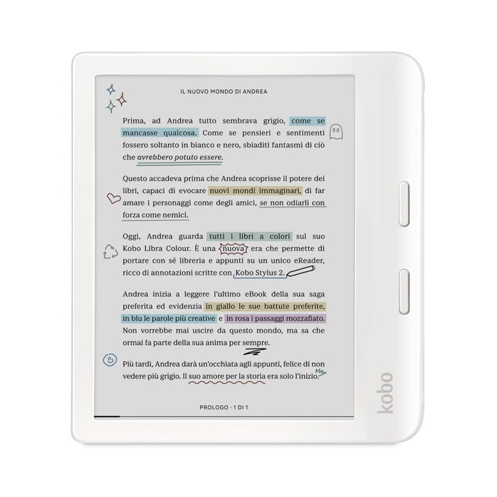 EAN 0681495009480 - Rakuten Kobo Libra Colour lectore de e-book Pantalla táctil 32 GB Wifi Blanco imagen 1