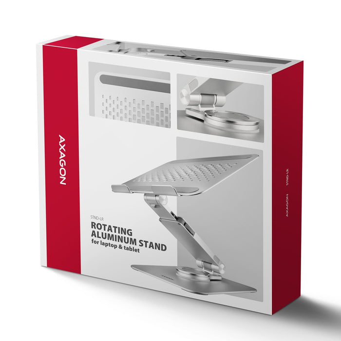 EAN 8595247908650 - Axagon STND-LR soporte para ordenador portátil Mesita plegable para ordenador portátil Plata 43,9 cm (17. imagen 24