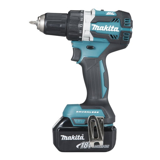 EAN 0088381826433 - Makita DDF484RTJ taladro Sin llave 1,6 kg Negro, Azul imagen 1