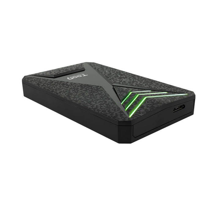 EAN 8433281009684 - TooQ TQE-2550RGB caja para disco duro externo Carcasa de disco duro/SSD Negro 2.5" imagen 2