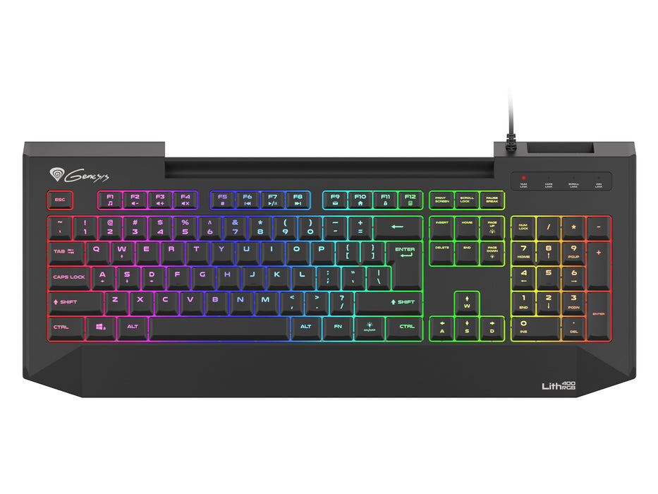 EAN 5901969417968 - GENESIS Lith 400 RGB teclado Juego USB QWERTY Internacional de EE.UU. Negro imagen 2