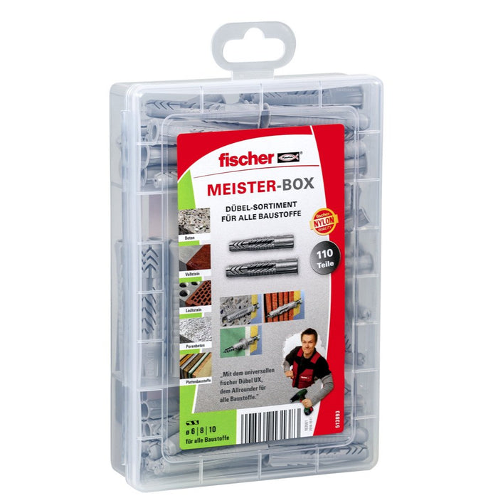 EAN 4048962131383 - Fischer MEISTER-BOX UX/UX R 110 pieza(s) Anclaje de expansión imagen 1