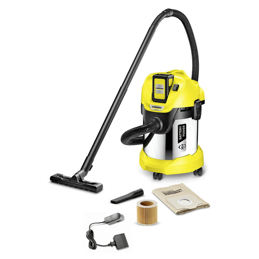 EAN 4054278291888 - Kärcher 1.629-951.0 extractor de polvo Negro, Amarillo 17 L 300 W imagen 1