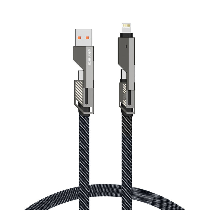 EAN 4252011911363 - 4smarts 541456 cable USB 1,5 m USB A/USB C USB C/Lightning Grafito imagen 3