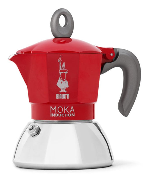 EAN 8006363029247 - Bialetti Moka induction Cafetera italiana 0,1 L Rojo, Plata imagen 1