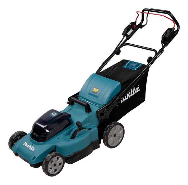 EAN 0088381756686 - Makita DLM481Z cortadora de césped Cortacésped manual Batería Negro, Azul, Metálico imagen 1