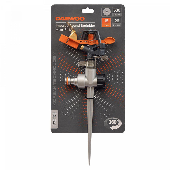 EAN 8800356875237 - Daewoo DWS1120 rociador de agua Rociador de agua oscilante Metal Negro, Gris, Metálico, Naranja imagen 5