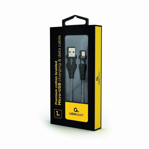 EAN 8716309105941 - Gembird CC-USB2B-AMMBM-1M-BW cable USB USB 2.0 Micro-USB B USB A Negro, Blanco imagen 2