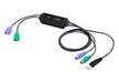 EAN 4710469341236 - ATEN CV10KM cable para video, teclado y ratón (kvm) Negro 0,8 m imagen 1
