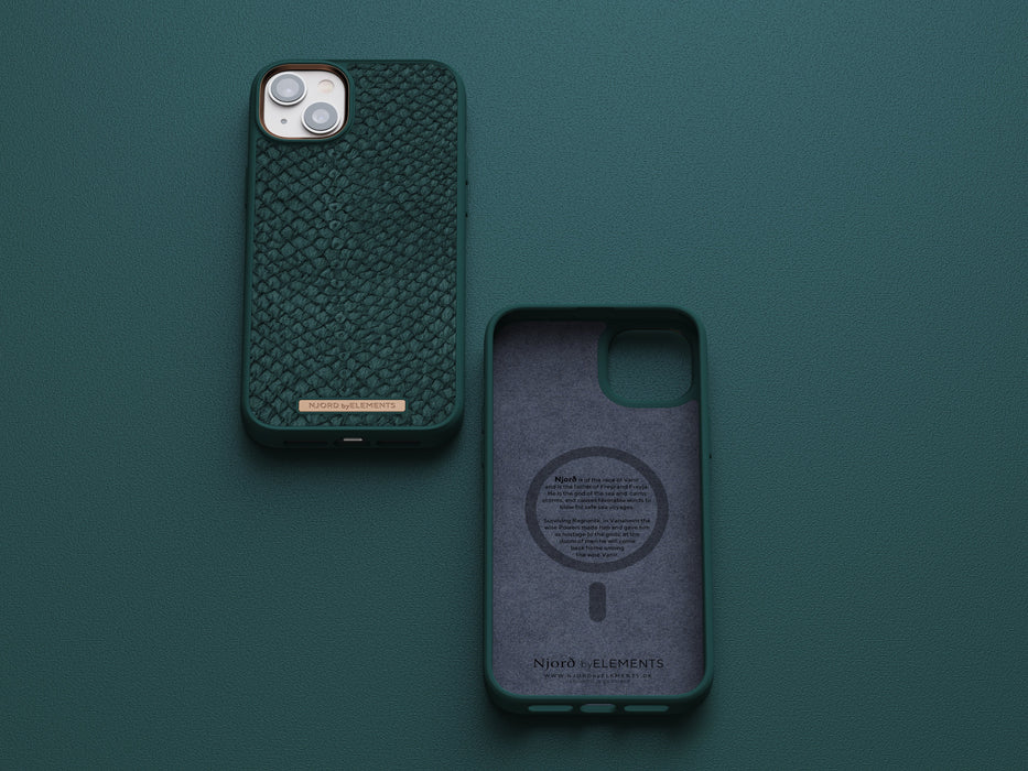 EAN 8720574620856 - Njord byELEMENTS Salmon Leather Magsafe funda para teléfono móvil 17 cm (6.7") Verde imagen 16