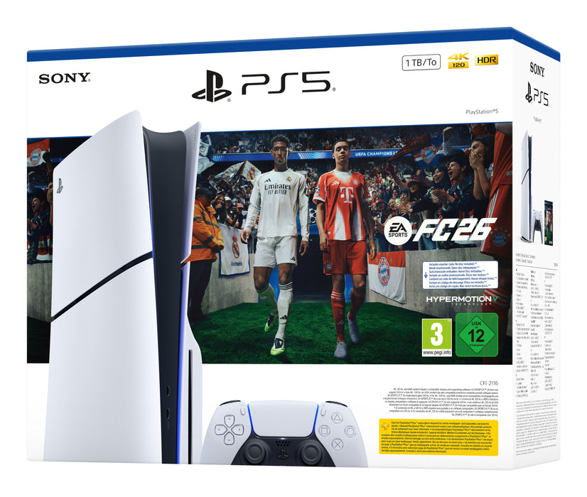 EAN 711719021780 - Sony PlayStation 5 + EA Sports FC 26 Bundle Wifi Negro, Blanco imagen 4