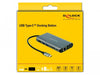 EAN 4043619876839 - DeLOCK 87683 base para portátil y replicador de puertos Alámbrico USB 3.2 Gen 1 (3.1 Gen 1) Type-C Gris imagen 3
