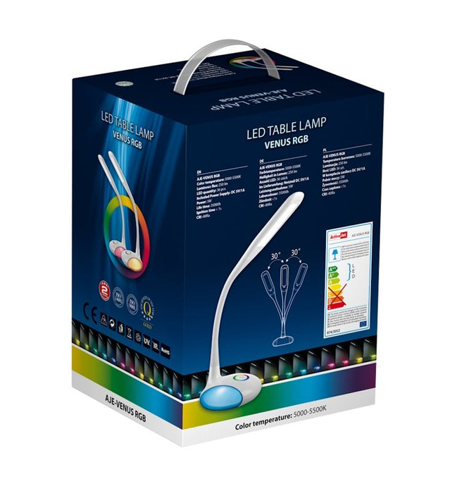 EAN 5901443100003 - Activejet AJE-VENUS RGB lámpara de mesa Bombilla(s) no reemplazable(s) 5 W G Blanco imagen 7