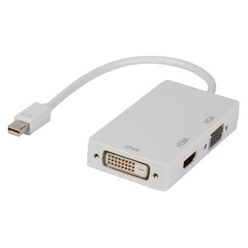 EAN 5412810196425 - Valueline VLMP37465W0.20 adaptador de cable de vídeo 0,2 m Mini DisplayPort VGA + HDMI + DVI Blanco imagen 1