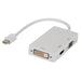 EAN 5412810196425 - Valueline VLMP37465W0.20 adaptador de cable de vídeo 0,2 m Mini DisplayPort VGA + HDMI + DVI Blanco imagen 1