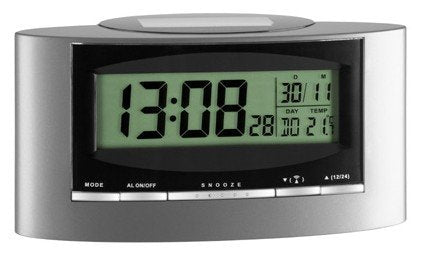EAN 4009816016300 - TFA-Dostmann 98.1071 despertador Reloj despertador digital Negro, Plata imagen 1