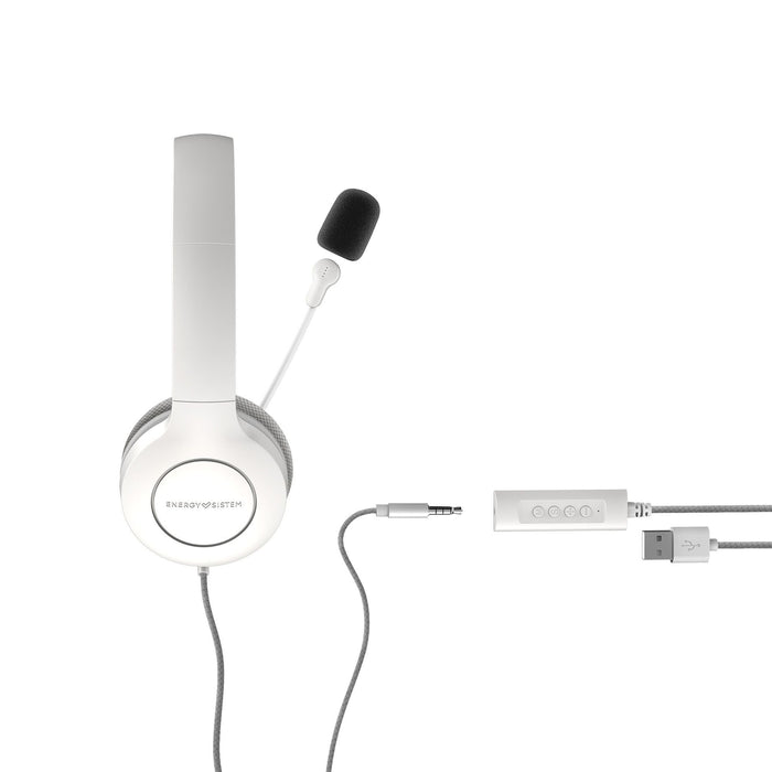 EAN 8432426452156 - Energy Sistem 452156 auricular y casco Auriculares Alámbrico Diadema Llamadas/Música USB tipo A Blanco imagen 6