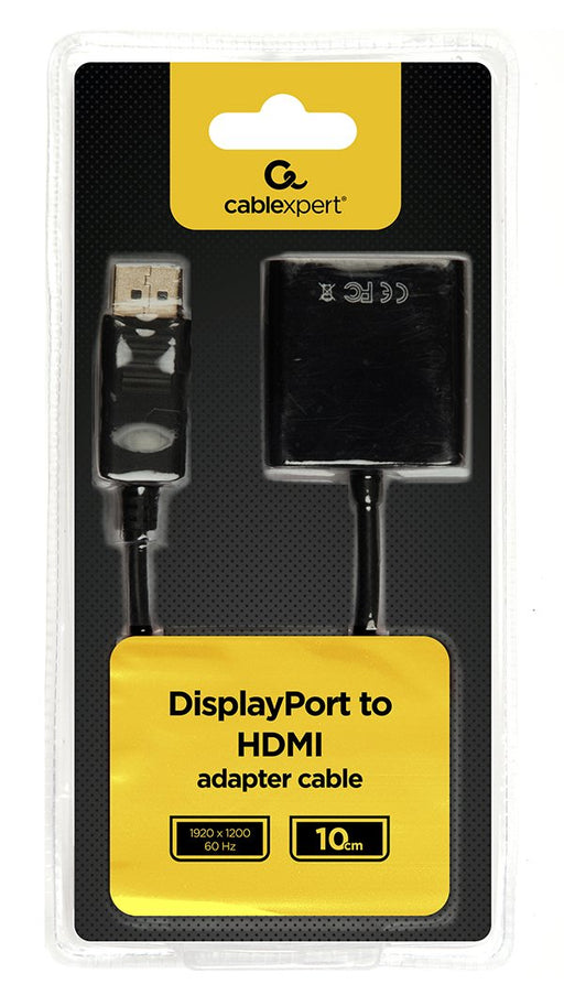 EAN 8716309100014 - Gembird AB-DPM-HDMIF-002 adaptador de cable de vídeo 0,1 m DisplayPort HDMI Negro imagen 2