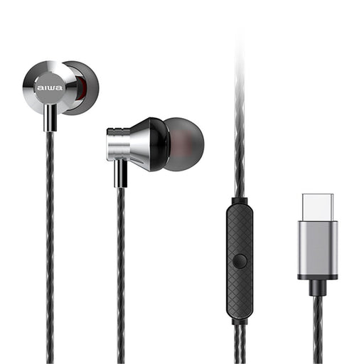 EAN 8435256900286 - Aiwa ESTM-50USB-C Auriculares Alámbrico Dentro de oído Llamadas/Música USB Tipo C Plata imagen 1