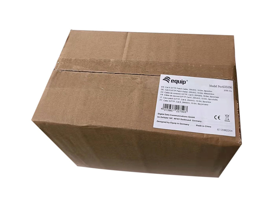 EAN 4015867227503 - Equip 635596 cable de red Negro 10 m Cat6 S/FTP (S-STP) imagen 3