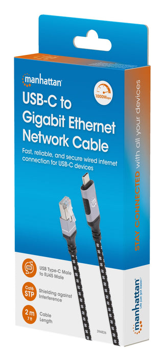 EAN 0766623394826 - Manhattan 394826 cambiador de género para cable RJ-45 USB-C Negro, Plata imagen 10