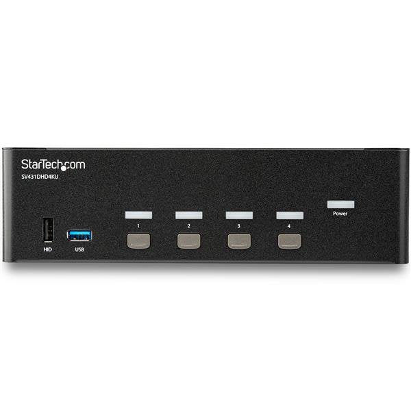EAN 0065030840095 - StarTech.com SV431DHD4KU interruptor KVM Montaje en rack Negro imagen 3