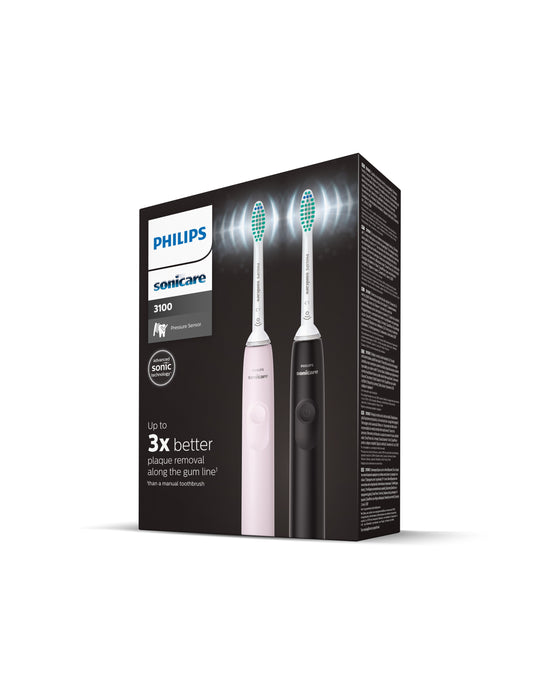 EAN 8710103985693 - Philips 3100 series HX3675/15 cepillo eléctrico para dientes Adulto Cepillo dental sónico Negro, Rosa imagen 6