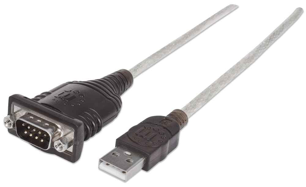 EAN 0766623151849 - Manhattan 151849 cable de serie Negro 1,8 m Serial/COM/RS232/DB9 imagen 1