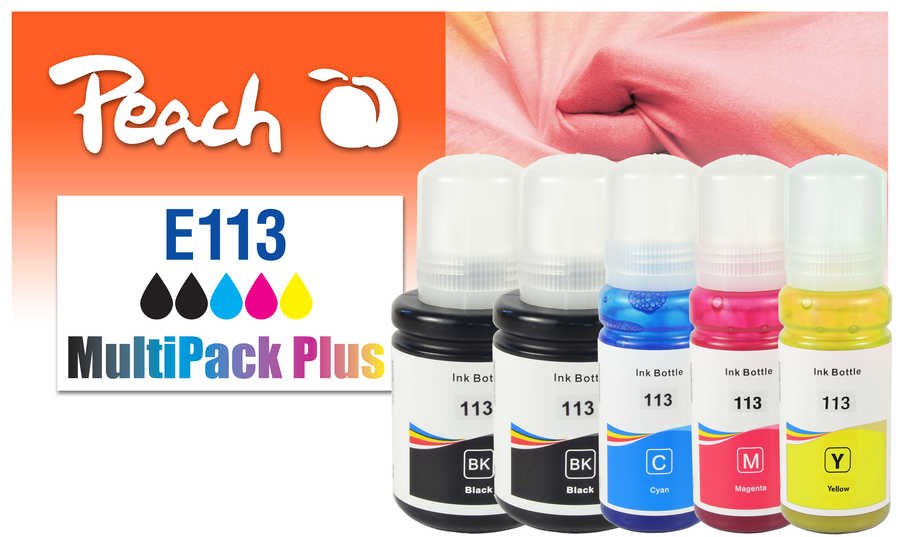 EAN 7640460545005 - Peach 321323 cartucho de tinta 5 pieza(s) Compatible Rendimiento estándar Negro, Cian, Magenta, Amarillo imagen 1