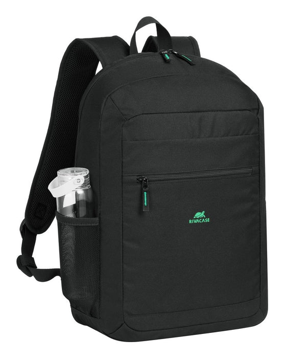 EAN 4260709015569 - Rivacase Gremio mochila City backpack Negro Poliéster, Tereftalato de polietileno reciclado (rPET) imagen 9