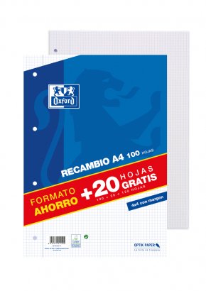 EAN 8412771011505 - Oxford 400058179 papel de cuaderno 210 x 297 mm (A4) 120 hojas imagen 1