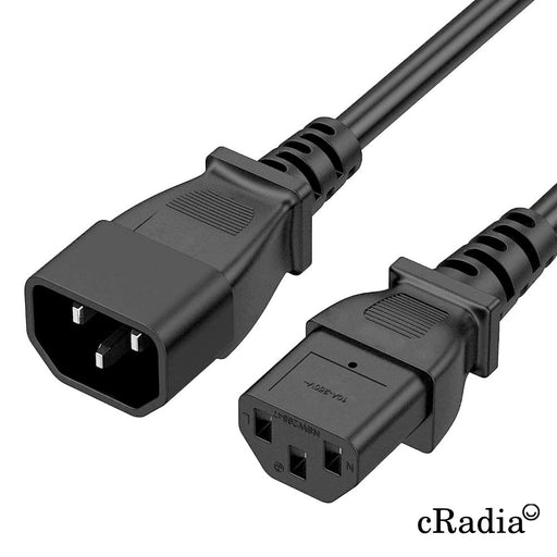 EAN 0745604499774 - cRadia EXTENDER POWER CABLE 0.60M - Kabel Negro 0,6 m IEC C13 imagen 1