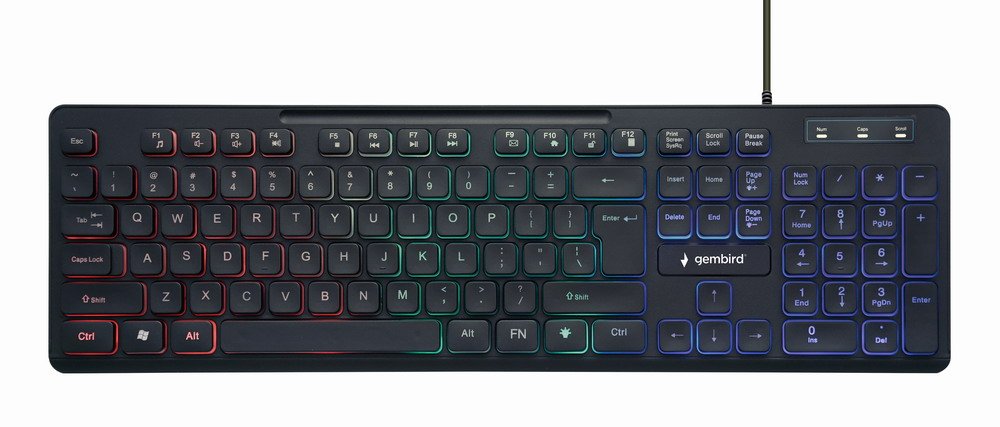 EAN 8716309117661 - Gembird KB-UML-02 teclado USB Inglés de EE. UU. Negro imagen 1