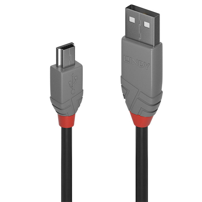 EAN 4002888367226 - Lindy 36722 cable USB USB 2.0 1 m USB A Mini-USB B Negro, Gris imagen 1