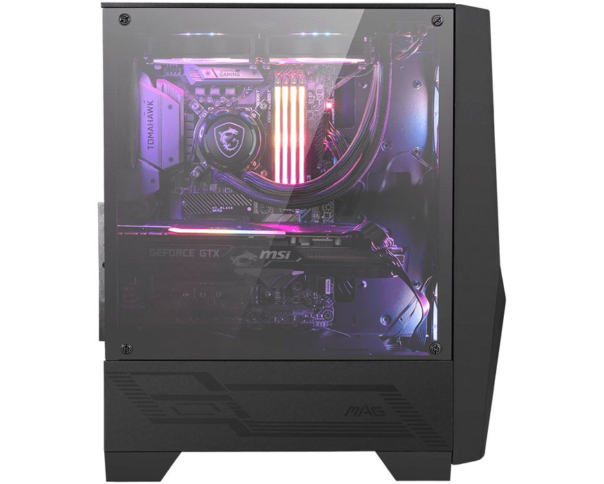 EAN 4719072676407 - MSI MAG FORGE 100R carcasa de ordenador Midi Tower Negro, Transparente imagen 2