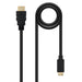EAN 8433281002166 - Nanocable 10.15.0902 cable HDMI 1,8 m HDMI tipo A (Estándar) HDMI Type C (Mini) Negro imagen 1