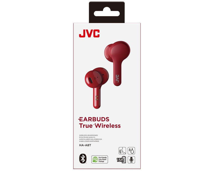 EAN 4975769020384 - JVC HA-A8T-R Auriculares True Wireless Stereo (TWS) Dentro de oído Música Bluetooth Rojo imagen 5