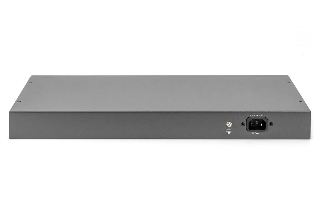 EAN 4016032451242 - Digitus DN-95343 switch No administrado Fast Ethernet (10/100) Energía sobre Ethernet (PoE) 1U Negro, Pla imagen 3