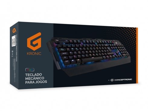 EAN 4015867209271 - Conceptronic KRONIC teclado Juego USB QWERTY Portugués Negro imagen 5