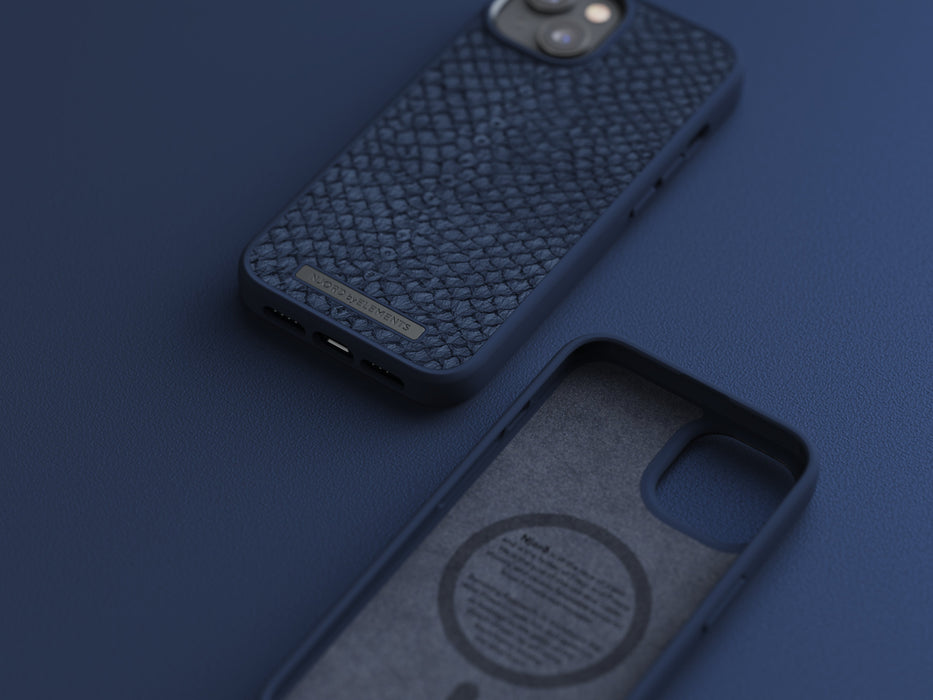 EAN 8720574620559 - Njord byELEMENTS Salmon Leather Magsafe funda para teléfono móvil 15,5 cm (6.1") Azul imagen 18