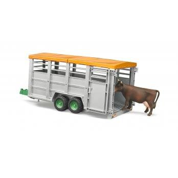 EAN 4001702022273 - BRUDER Livestock trailer with 1 cow parte y accesorio de modelo a escala Tráiler imagen 2