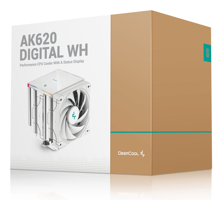 EAN 6933412728238 - DeepCool AK620 Digital WH Procesador Refrigerador de aire 12 cm Blanco 1 pieza(s) imagen 10